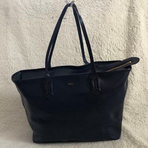 Ralph Lauren Leather Tate Classic Shopper Tote